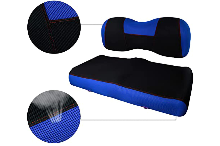 Golf Cart Seat Covers Ytype Blue & Black