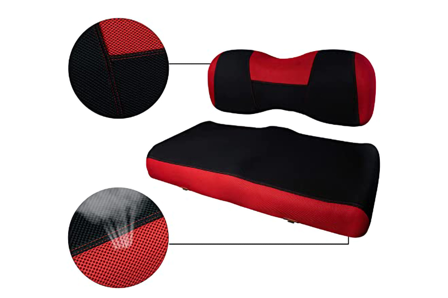 Golf Cart Seat Covers Ytype Red & Niger