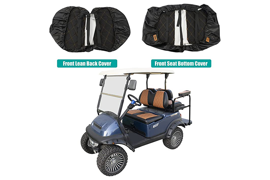 Golf Cart Seat Cover Diamond Brown & Black 81oo2sglztl