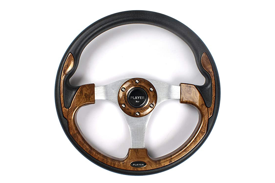 Golf Cart Steering Wheels & Adapter Brown