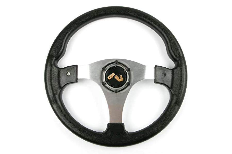 Golf Cart Steering Wheels & Adapter Silver Grey