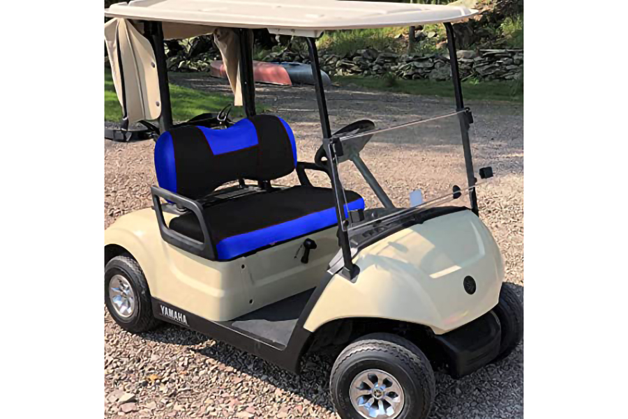 Golf Cart Seat Covers Ytype Blue & Black