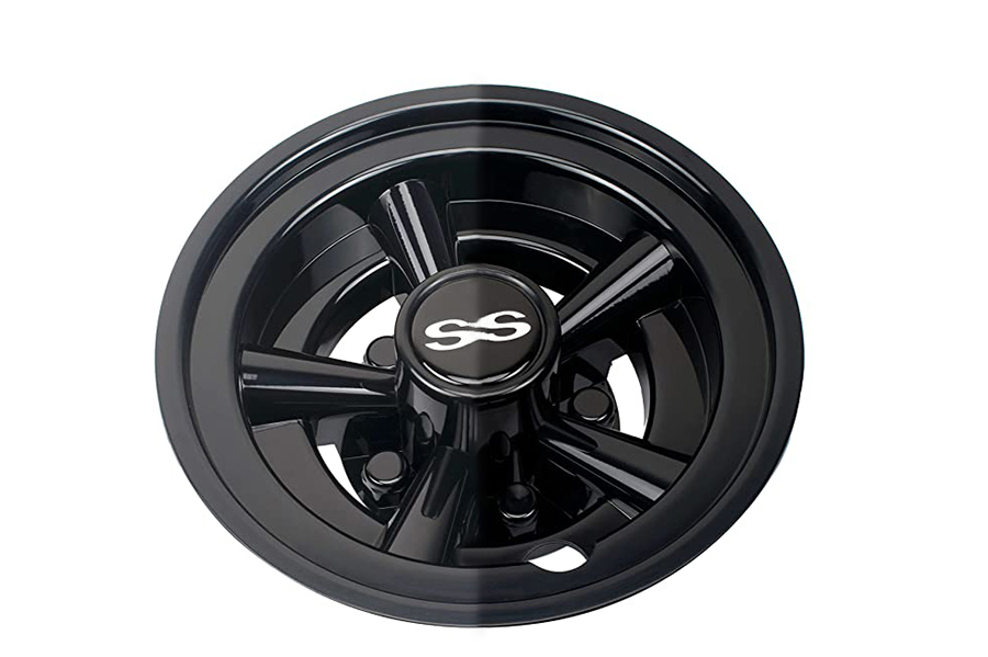 Golf Cart Wheel Covers Black Color